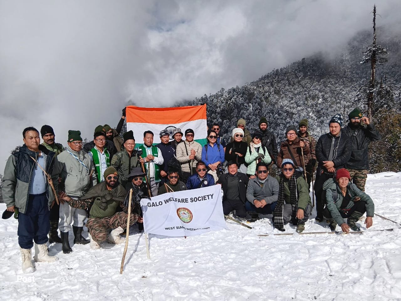 High-altitude trekking in the valley
